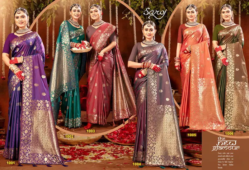 Saroj Swaraj Silk Vol 2 Wedding Wear Silk Saree Collection